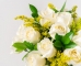 Arranjo de 15 Rosas Brancas em Vaso