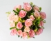 Arranjo de 20 Rosas Rosadas em Vaso