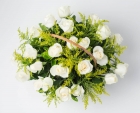 Cesta com 24 Rosas Brancas