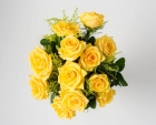 Buquê de 12 Rosas Amarelas