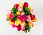 Buquê de 24 Rosas Coloridas