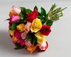 Buquê de 24 Rosas Coloridas