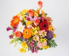 Arranjo Mediano de Flores do Campo Coloridas em Vaso